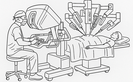 Abbildung Robotische Chirurgie (daVinci&reg;) 